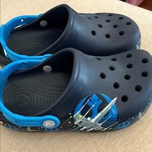 CROCS Kids Navy and Blue Star Wars Light Up Crocs